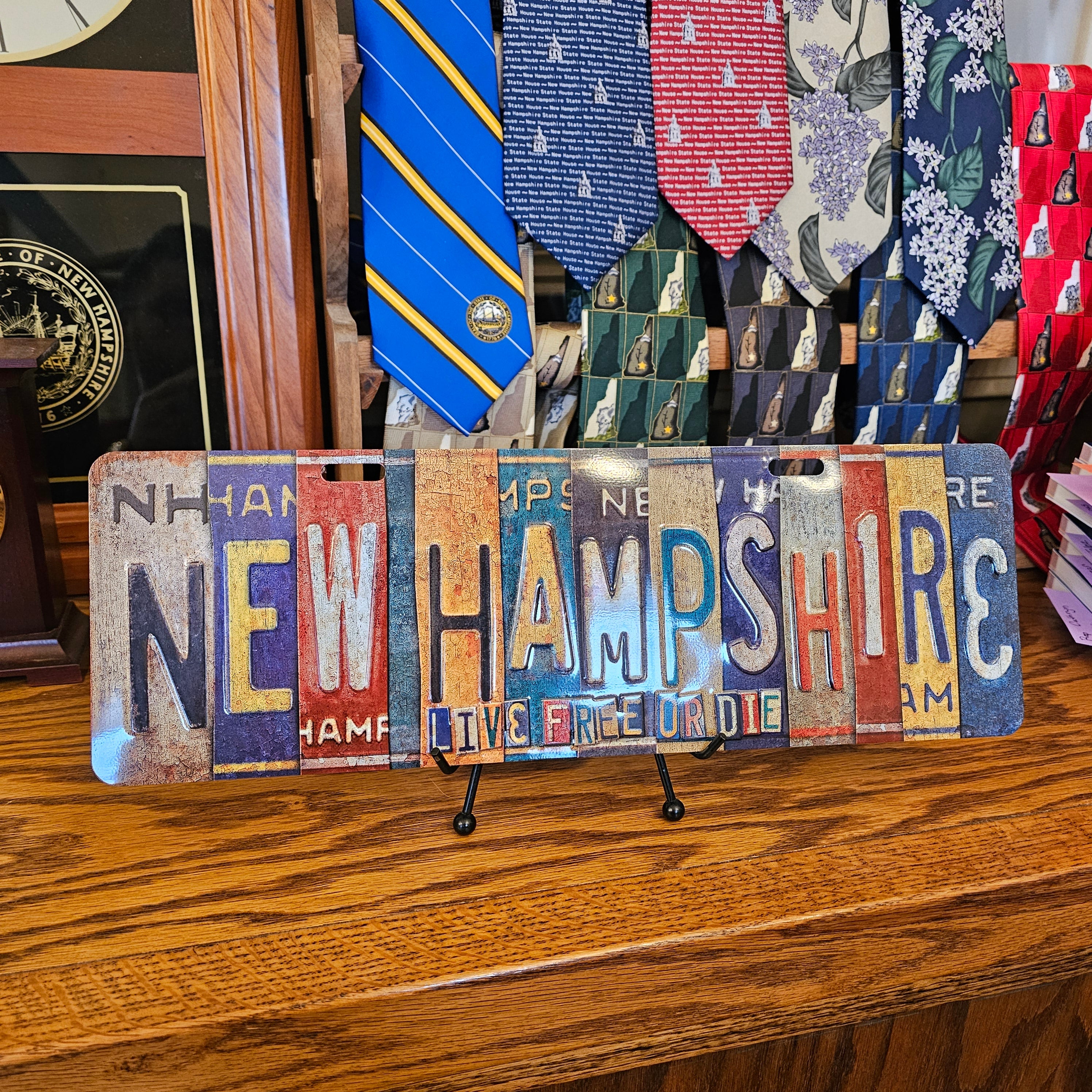 Nh Vintage License Plate | NH State House Visitor Center
