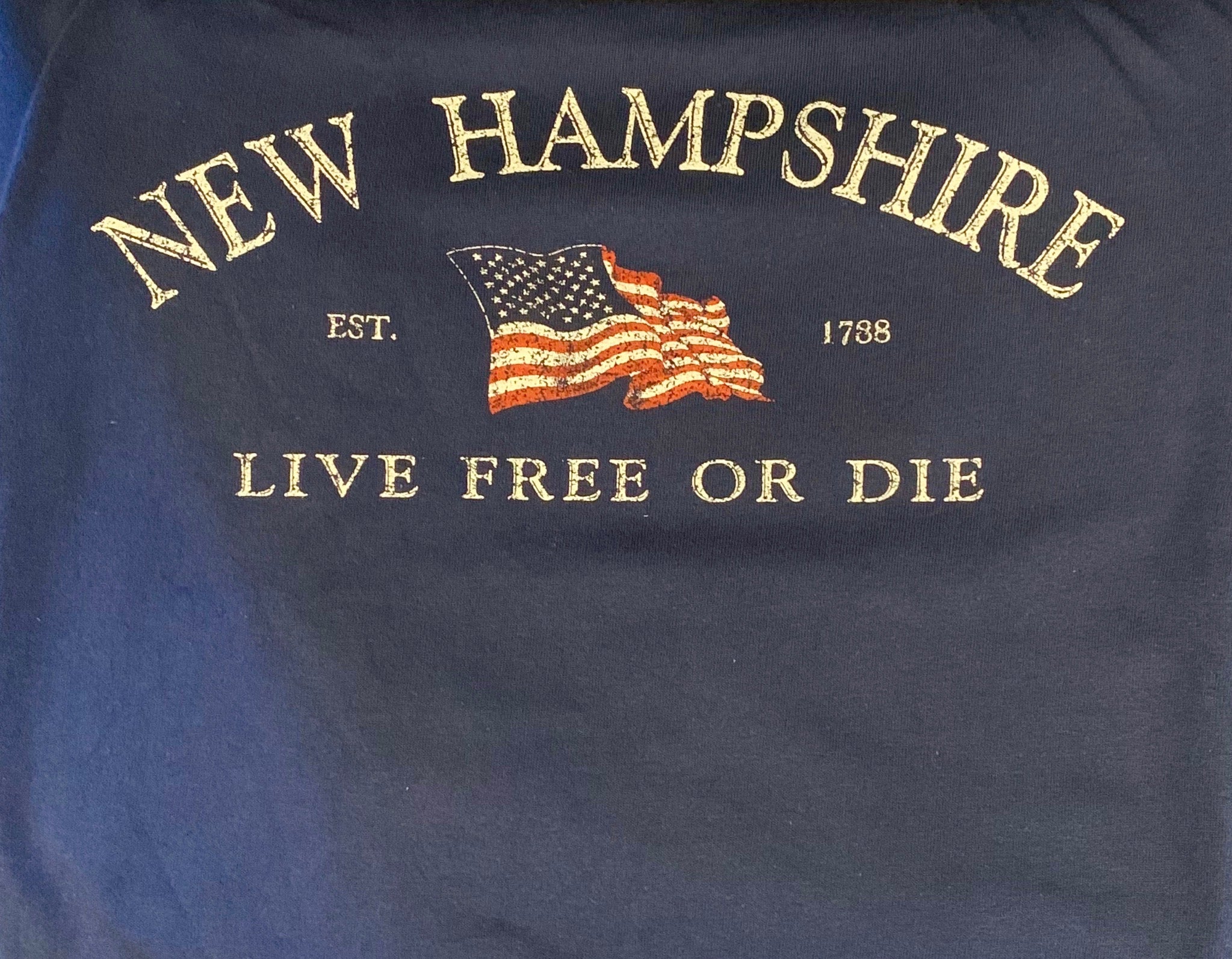 New Hampshire Live Free or Die T Shirt | NH State House Visitor Center